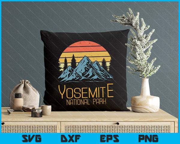 Vintage Yosemite National Park California SVG PNG Digital Cutting File