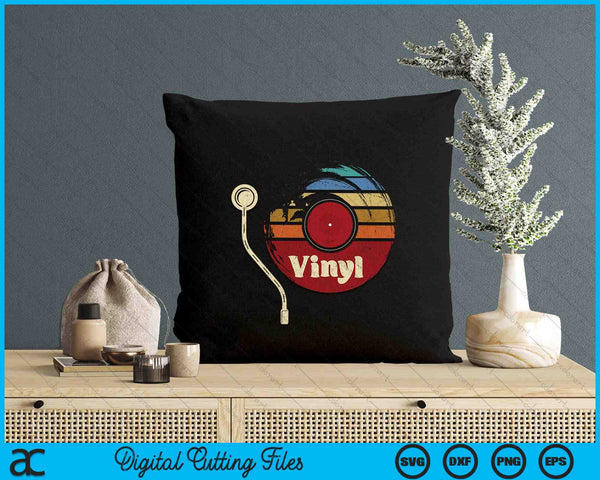 Retro LP Vinyl Records Lover Music DJ SVG PNG Digital Printable Files