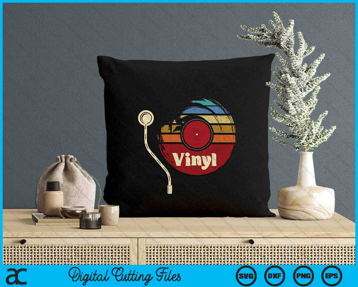 Retro LP Vinyl Records Lover Music DJ SVG PNG Digital Printable Files