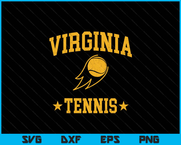 Virginia Rapids Tennis Vintage Gameday Retro Tennis Lover SVG PNG Digital Printable Files