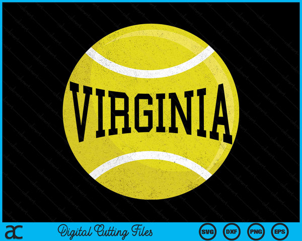 Virginia Tennis Fan SVG PNG Digital Cutting Files
