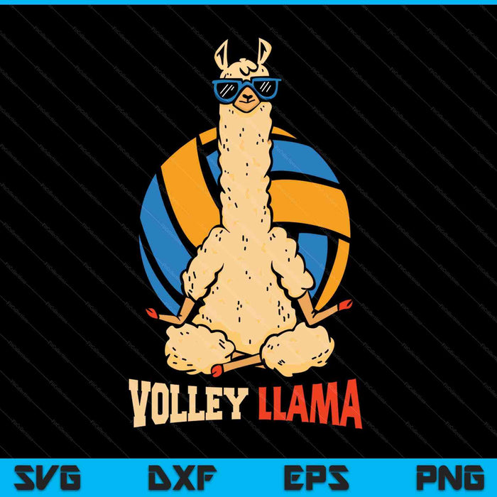 Volley lama sports game volleyball SVG cut file