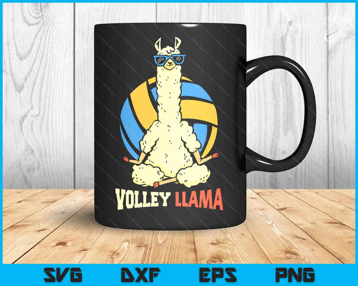 Volley Lama Sports Game Volleyball SVG PNG Digital Printable Files