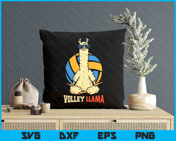 Volley Lama Sports Game Volleyball SVG PNG Digital Printable Files