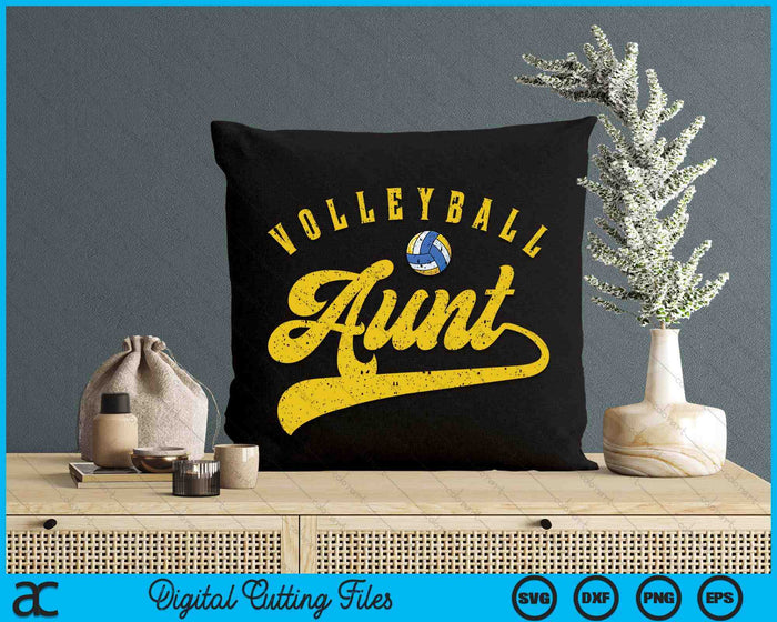 Volleyball Aunt SVG PNG Digital Cutting Files