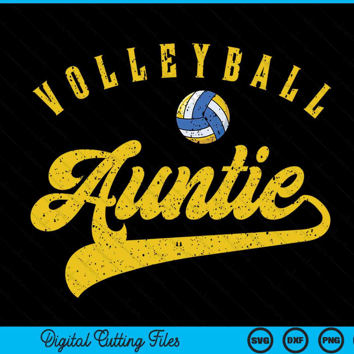 Volleyball auntie SVG cut file