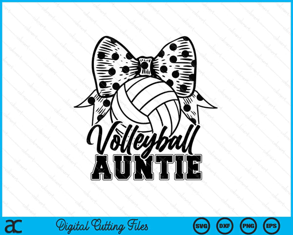 Volleyball Auntie Game Day Mother's Day SVG PNG Digital Printable Files