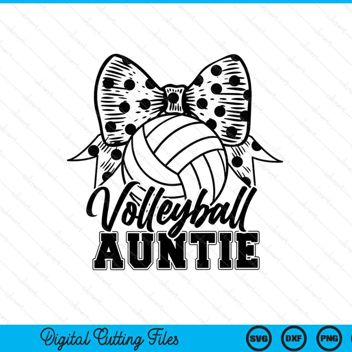 Volleyball Auntie Game Day Mother's Day SVG PNG Digital Printable Files
