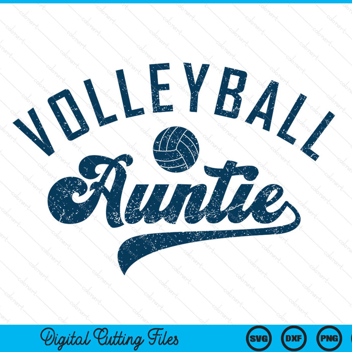 Volleyball auntie SVG cut file