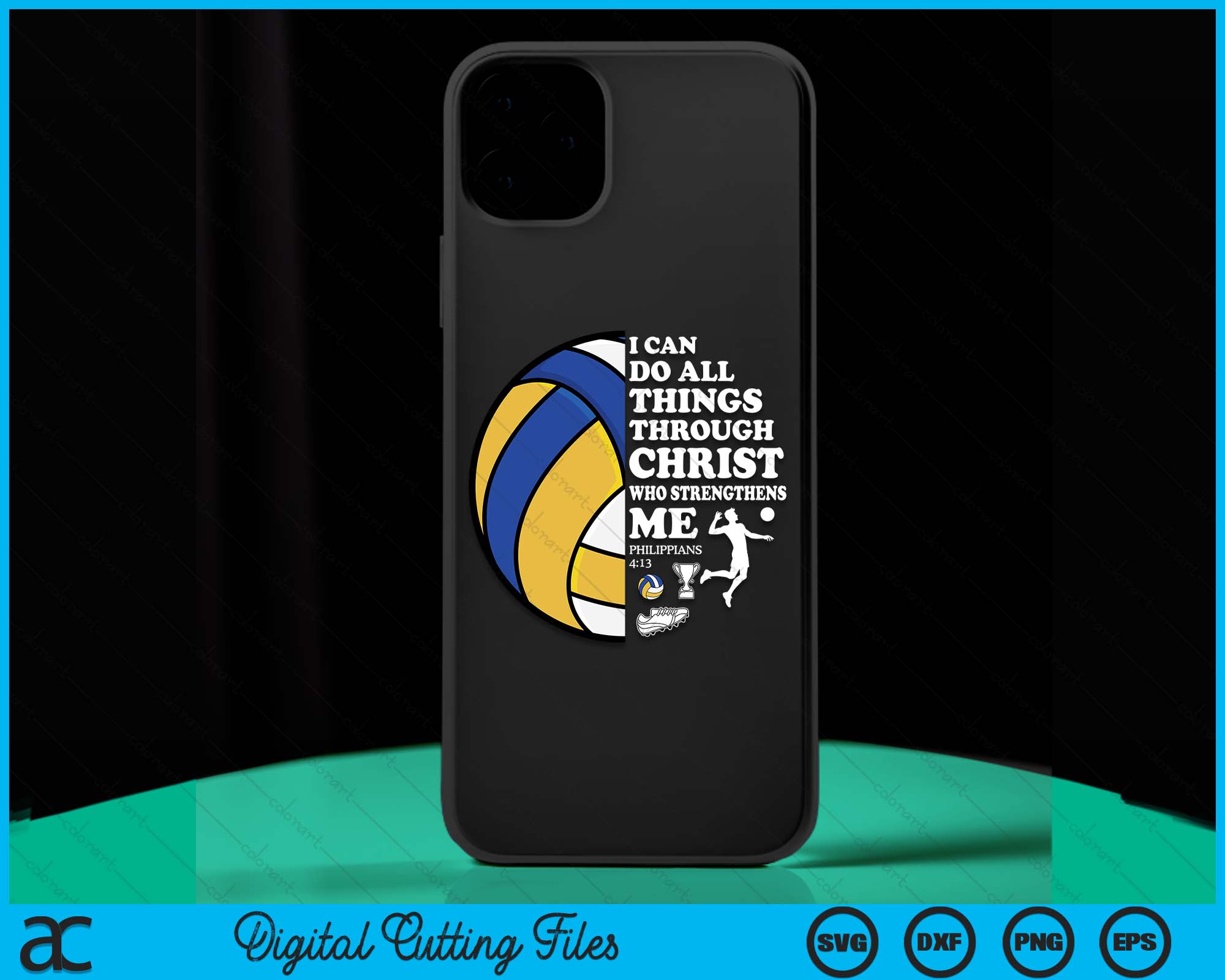 Volleyball Bible Verse Christian Sayings Philippians 413 Case SVG File – creativeusarts Volleyball Bible Verse Christian Sayings Philippians 413 Case SVG File – creativeusarts