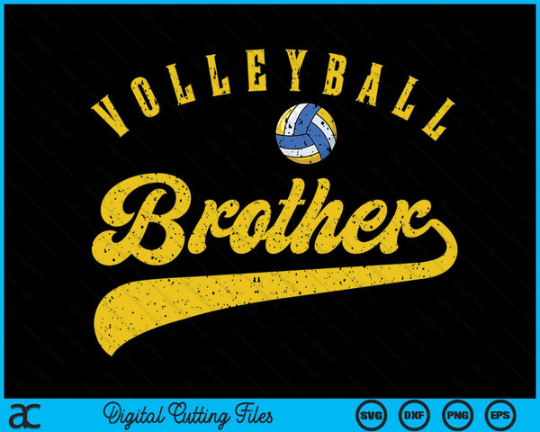 Volleyball Brother SVG PNG Digital Cutting Files