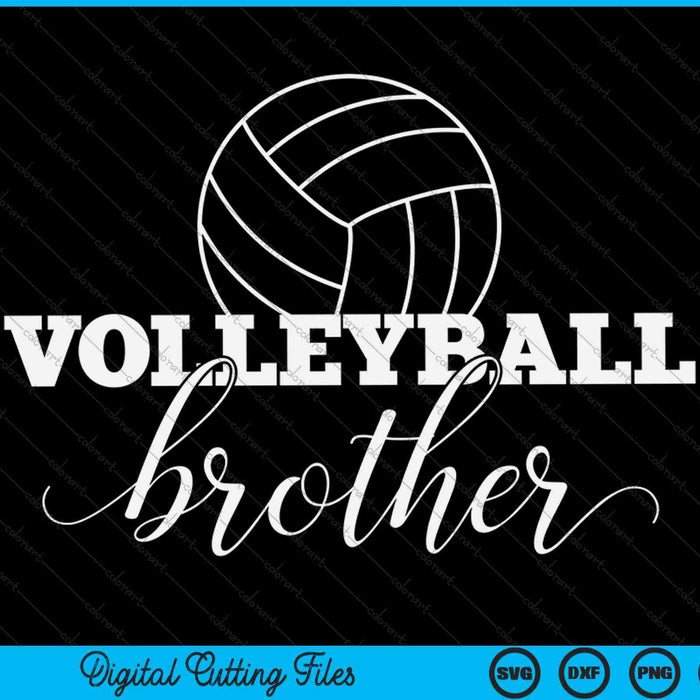 Volleyball brother volleyballer SVG cut file