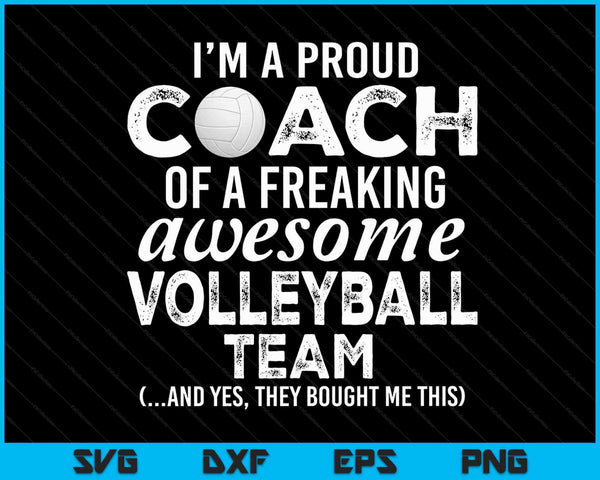 Volleyball Coach Funny Thank You Appreciation Gift SVG PNG Digital Cutting Files