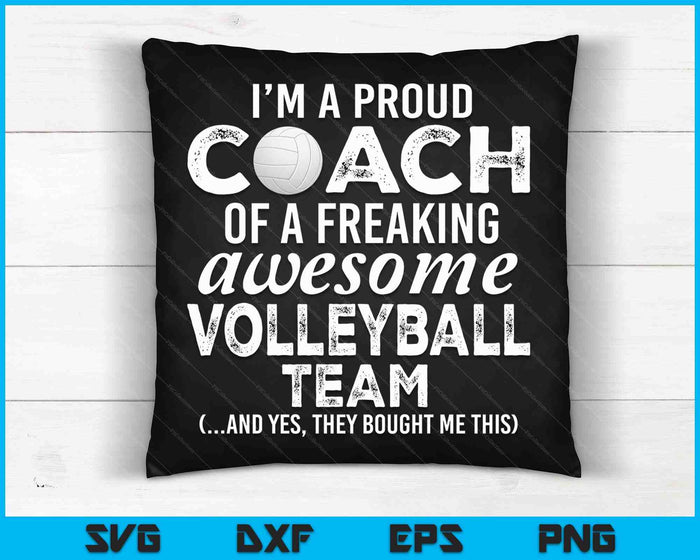 Volleyball Coach Funny Thank You Appreciation Gift SVG PNG Digital Cutting Files