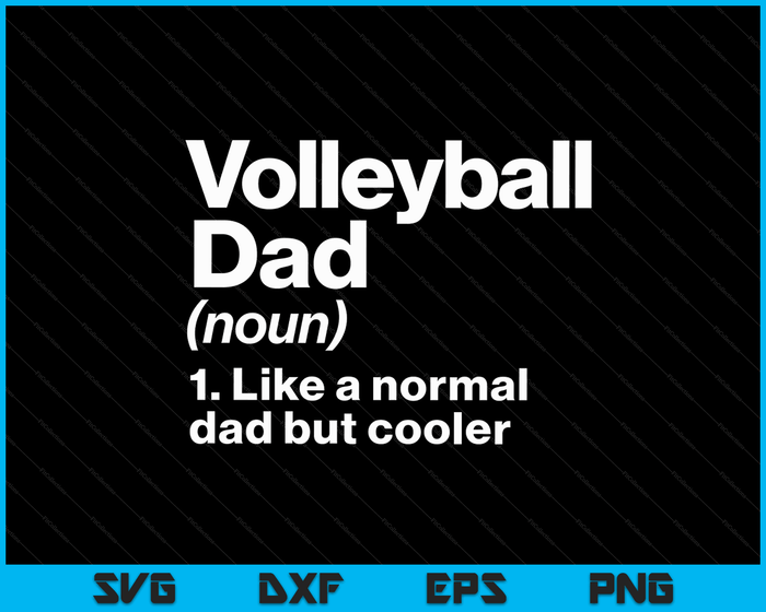 Volleybal papa definitie grappig & Sassy sport SVG PNG digitale snijbestanden