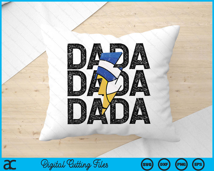 Volleyball Dada Distressed Lightning Bolt SVG PNG Digital Printable Files