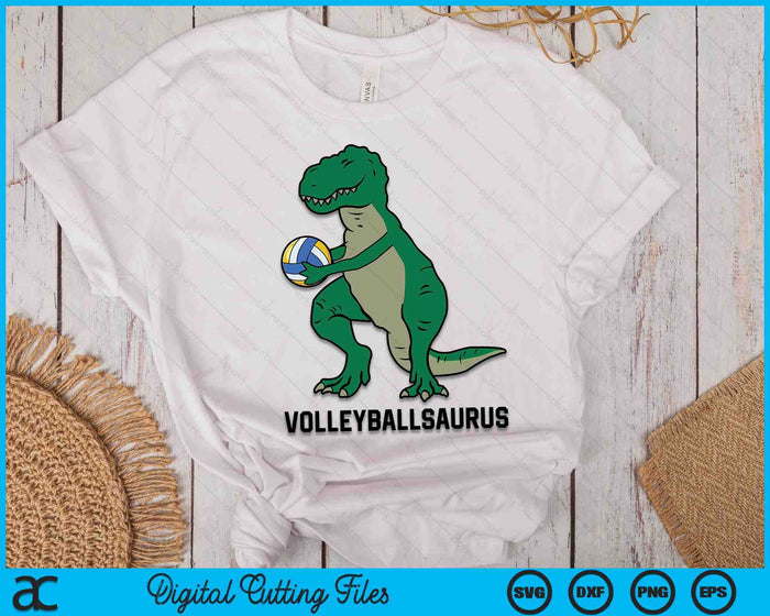 Volleybal dinosaurus volleybal jongen kinderen volleybal volleybalsaurus SVG PNG digitale snijbestanden