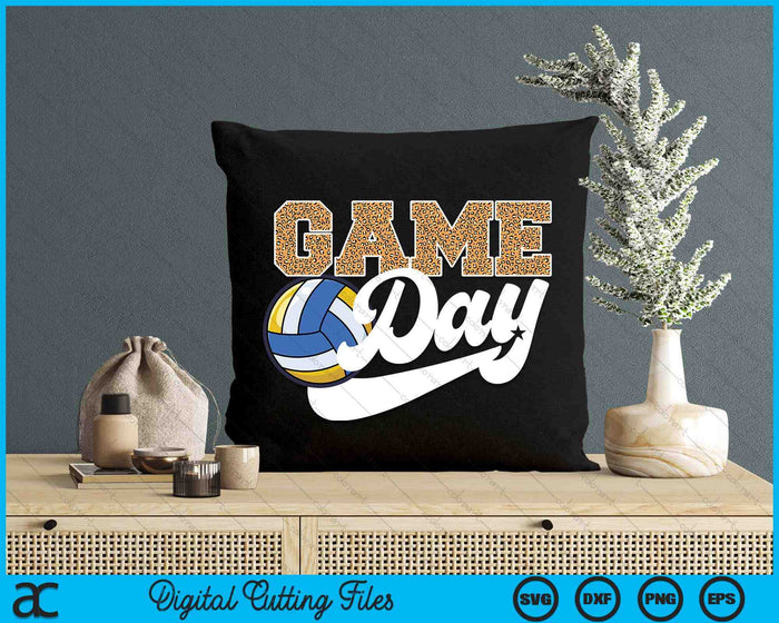 Volleyball Game Day Vibes Volleyball Coach Fan Playe SVG PNG Digital Cutting Files