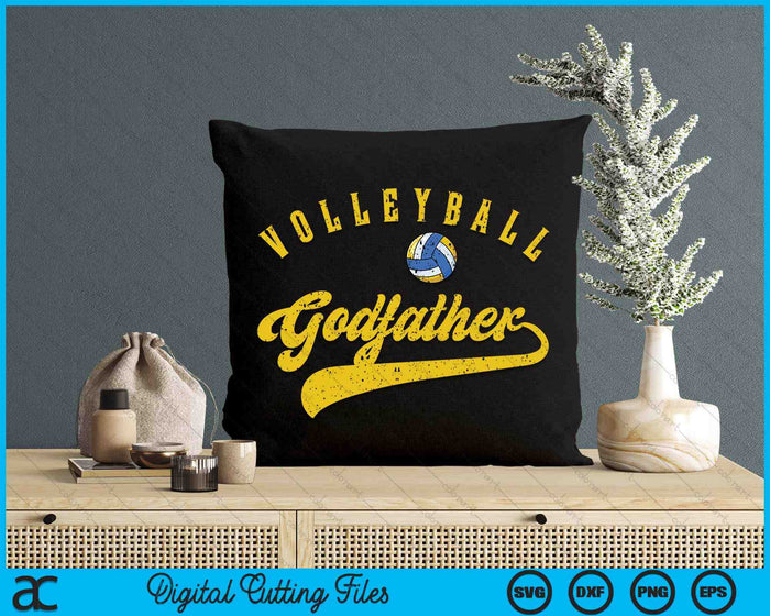 Volleyball Godfather SVG PNG Digital Cutting Files