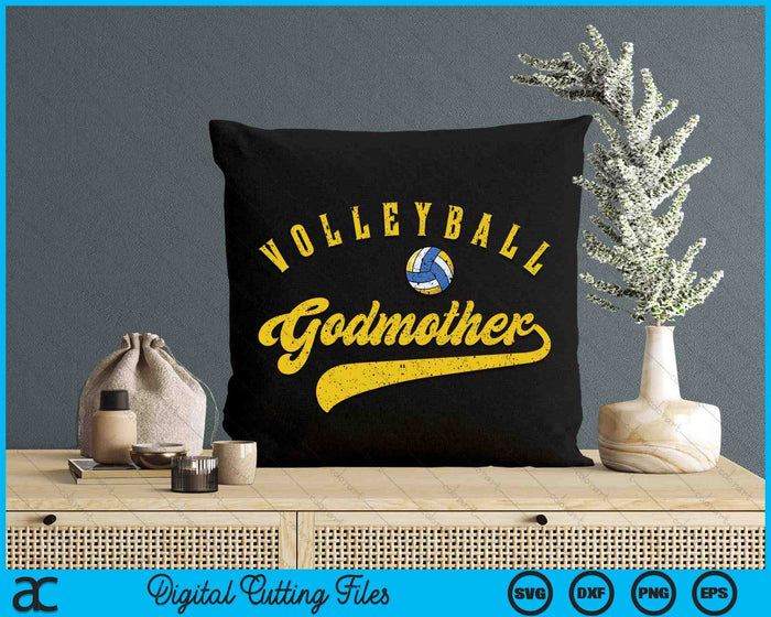 Volleyball Godmother SVG PNG Digital Cutting Files