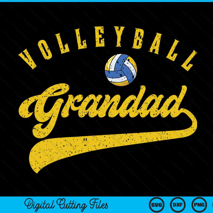 Volleyball grandad SVG cut file