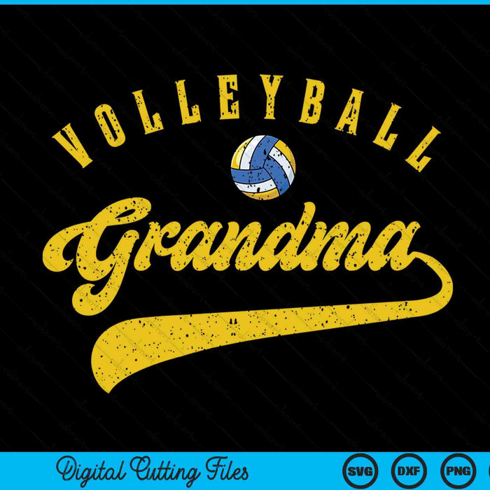 Volleyball grandma SVG cut file