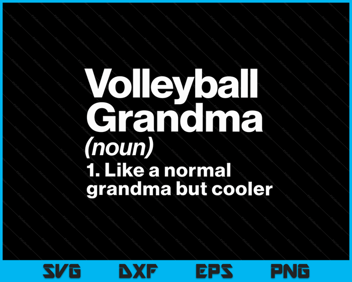 Volleybal oma definitie grappig & Sassy sport SVG PNG digitale snijbestanden