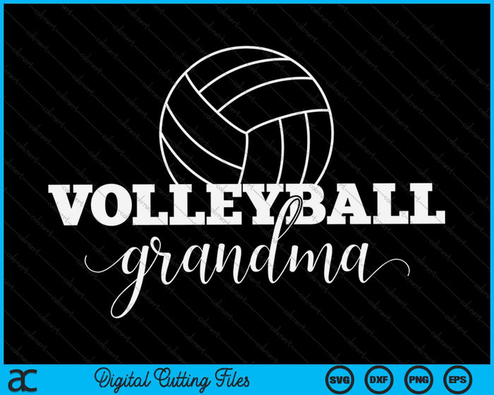 Volleybal oma volleyballer Moederdag SVG PNG digitale afdrukbare bestanden