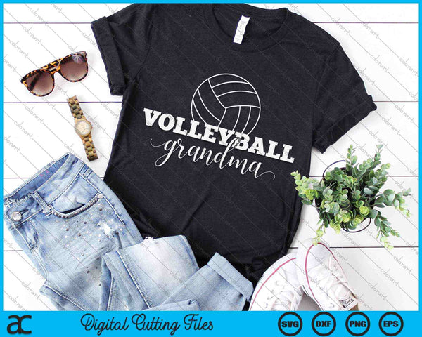 Volleyball Grandma Volleyballer Mother's Day SVG PNG Digital Printable Files