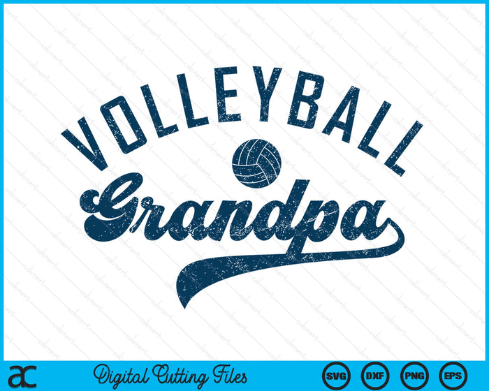 Volleyball Grandpa Gifts SVG PNG Digital Printable Files