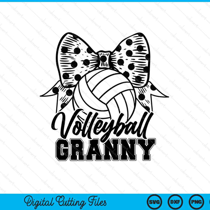 Volleyball granny game day Mother's Day SVG cut file