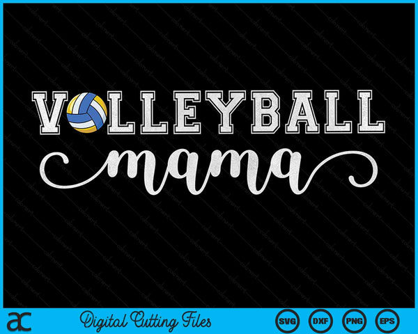 Volleybal Mama Volleybal Sport Minnaar Verjaardag Moederdag SVG PNG Digitale Snijbestanden 