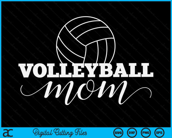 Volleybal moeder Volleyballer Moederdag SVG PNG digitale afdrukbare bestanden
