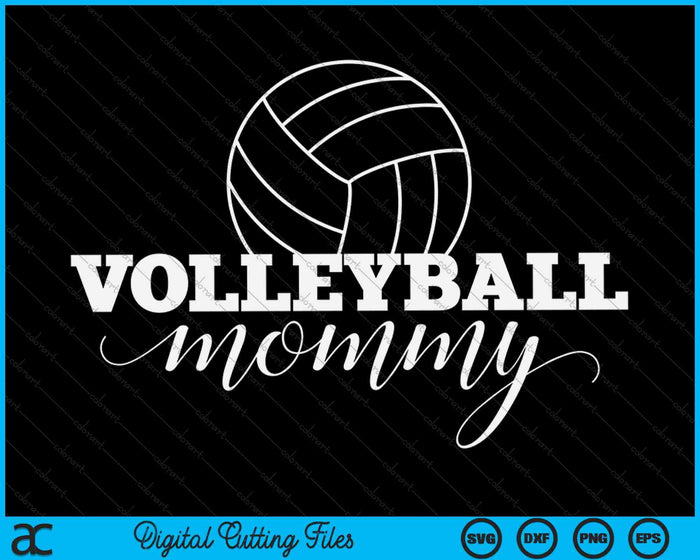 Volleybal mama volleyballer Moederdag SVG PNG digitale afdrukbare bestanden
