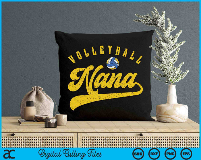 Volleyball Nana SVG PNG Digital Cutting Files