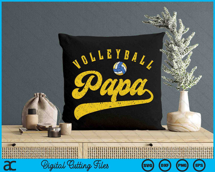 Volleyball Papa SVG PNG Digital Cutting Files