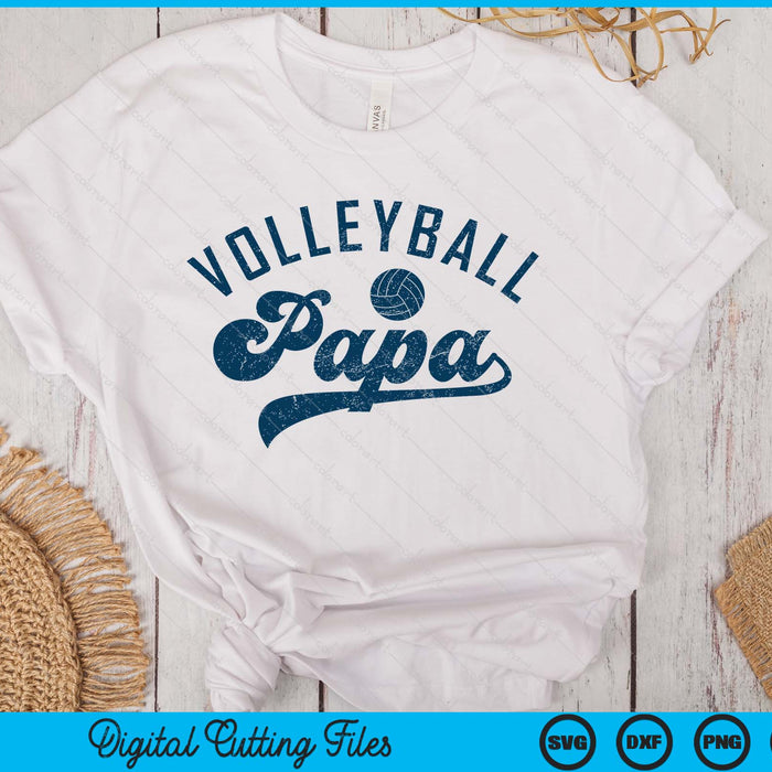 Volleyball Papa Gifts Daddy Father's Day SVG PNG Digital Printable Files