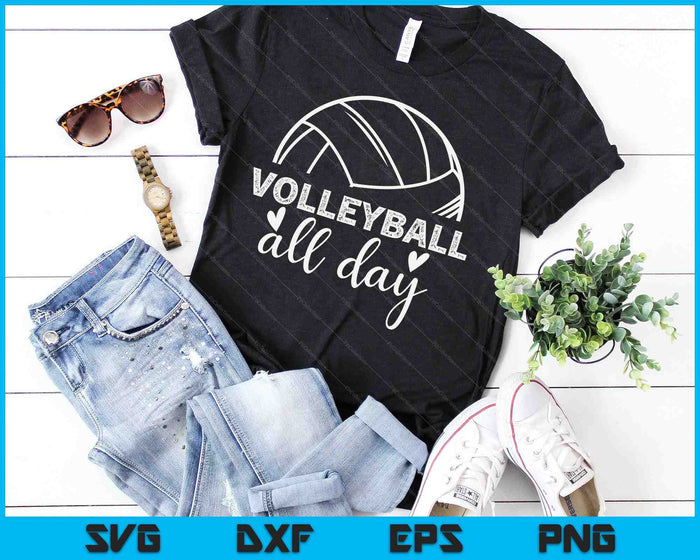 Volleybal tiener meisje vrouwen volleybal grafische volleybal SVG PNG digitale afdrukbare bestanden