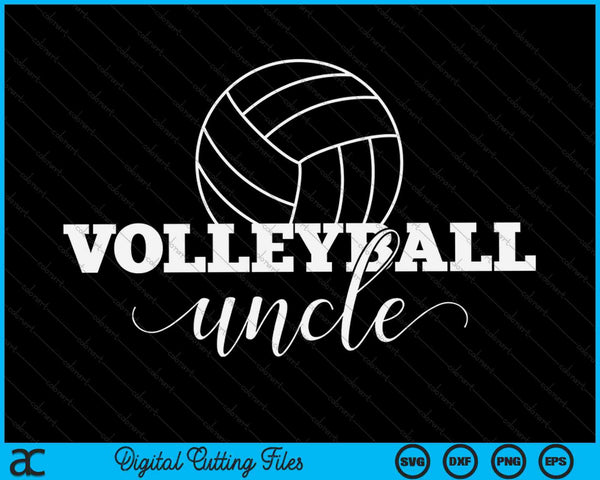 Volleyball Uncle Volleyballer SVG PNG Digital Printable Files