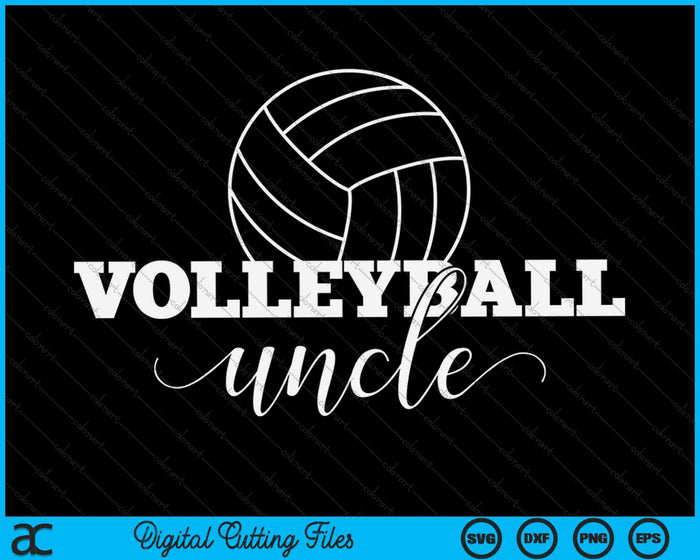 Volleybal oom volleyballer SVG PNG digitale afdrukbare bestanden