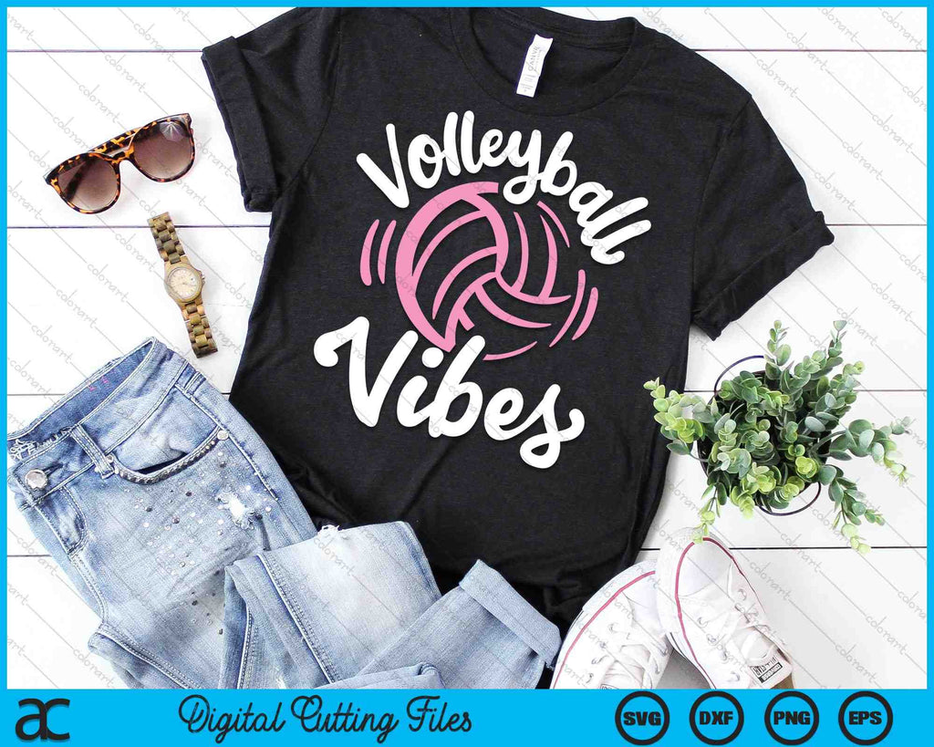 Volleyball Vibes SVG Cutting Printable Files – creativeusarts