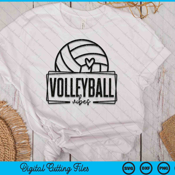 Volleyball Vibes SVG PNG Digital Printable Files