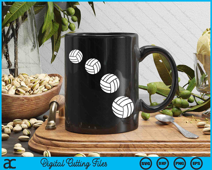 Volleyballen sport Design SVG PNG digitale afdrukbare bestanden