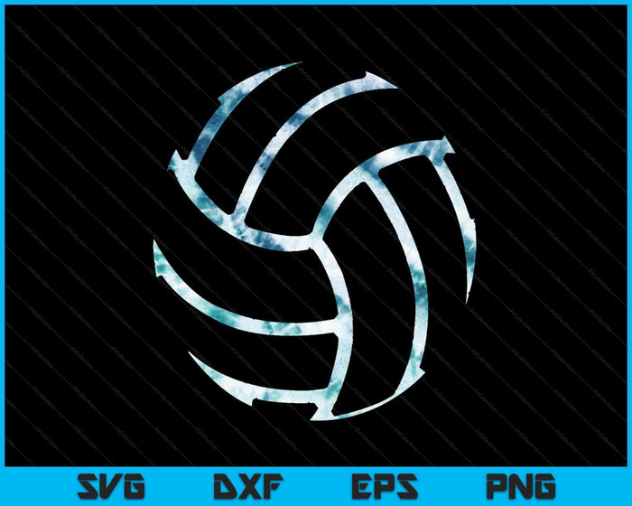 Volleyball Stuff Attire Tie Dye Gift SVG PNG Digital Cutting Files