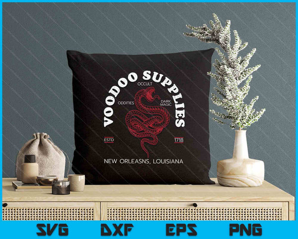 Voodoo Supplies New Orleans Louisiana, Creepy Occult Lover SVG PNG Digital Printable Files