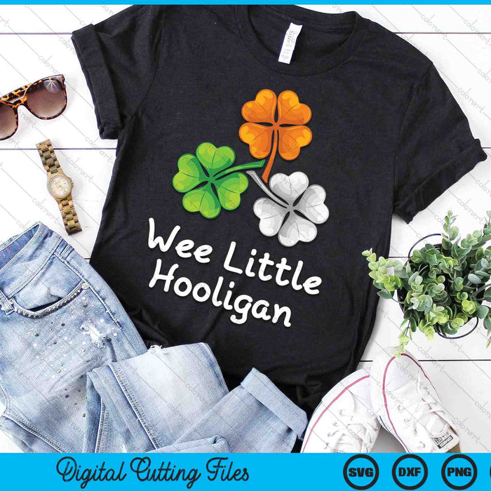 Wee Little Hooligan Kids St. Patrick's Day Boys Girl Svg Png Digital Printable Files