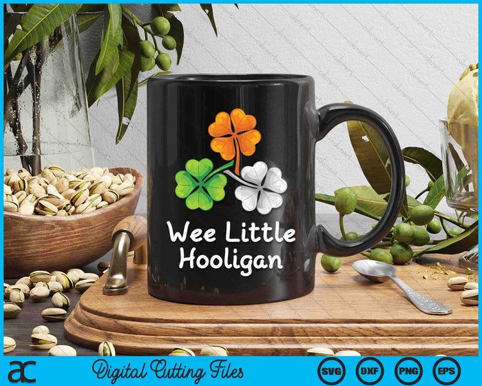 Wee Little Hooligan Kids St. Patrick's Day Boys Girl Svg Png Digital Printable Files