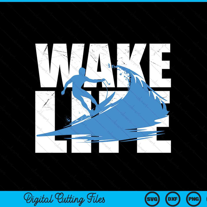 Wake surfing life boat lake wakesurfing SVG cut file