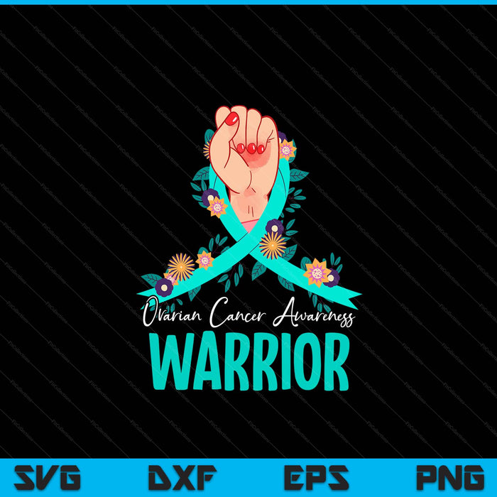 Warrior ovarian cancer awareness SVG cut file