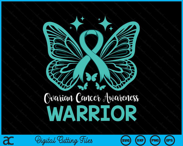 Warrior Ovarian Cancer Awareness SVG PNG Cutting Files